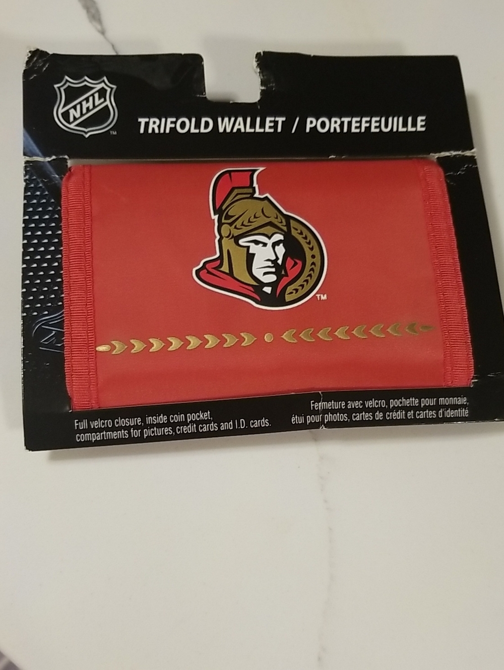 Ottawa Senators Red Trifold Wallet - NHL Licensed
